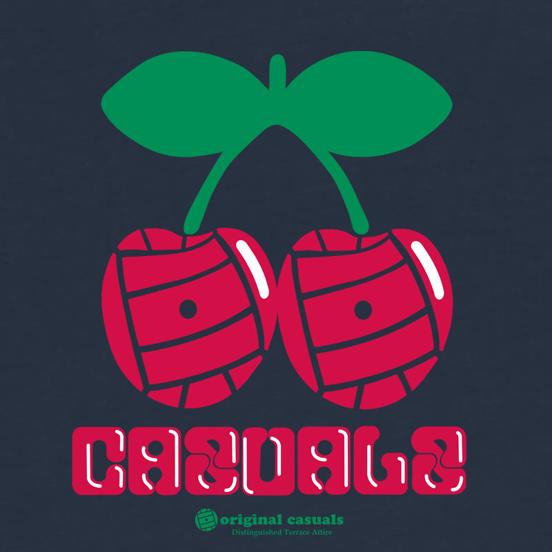 Casual Cherries - Navy T-Shirt