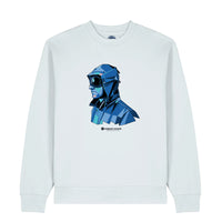 Geometric Casual - Ice-Blue Sweatshirt