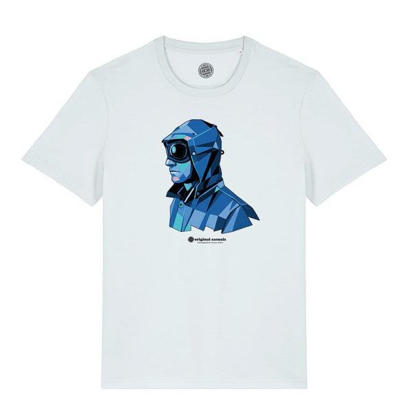 Geometric Casual - Ice-Blue T-shirt