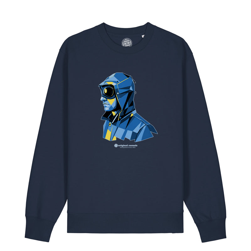 Geometric Casual - Navy Sweatshirt