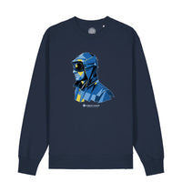 Geometric Casual - Navy Sweatshirt