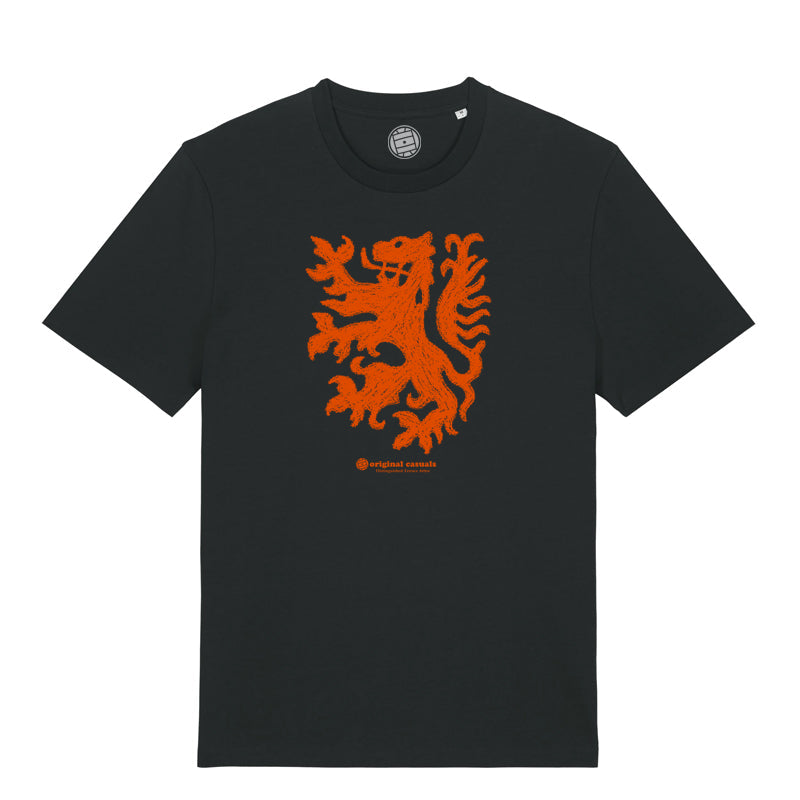 Dutch Lion Crayon - Black T-Shirt