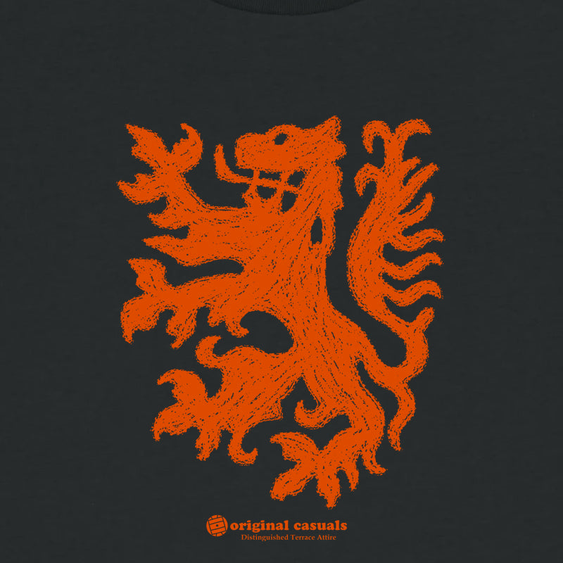 Dutch Lion Crayon - Black T-Shirt
