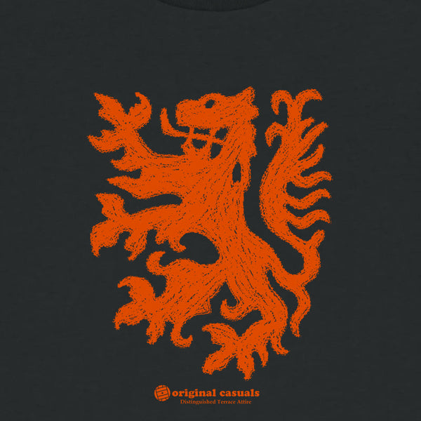 Dutch Lion Crayon - Black T-Shirt