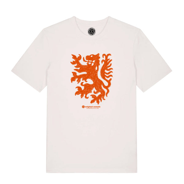Dutch Lion Crayon - Vintage White T-Shirt