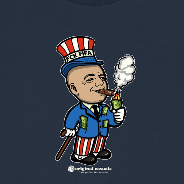 F*CK FIFA - Navy T-shirt