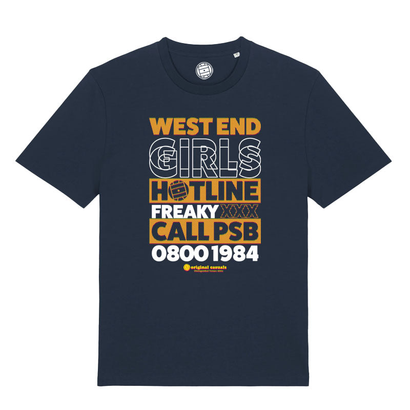 West End Hotline - Navy T-shirt