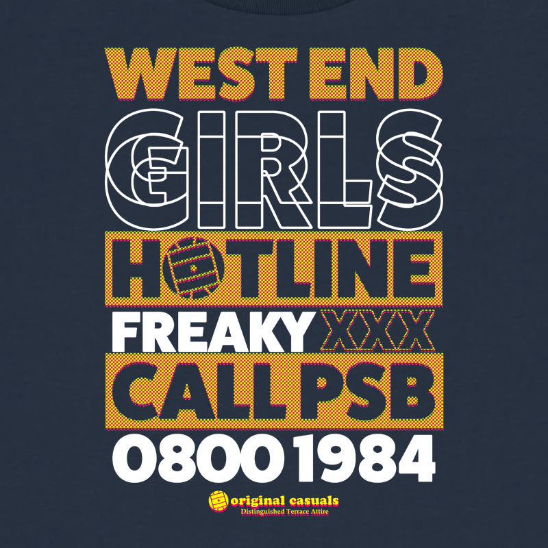 West End Hotline - Navy T-shirt