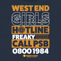 West End Hotline - Navy T-shirt