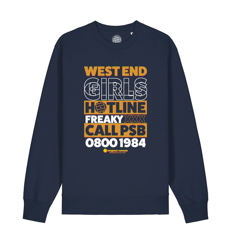 West End Hotline - Navy Sweatshirt