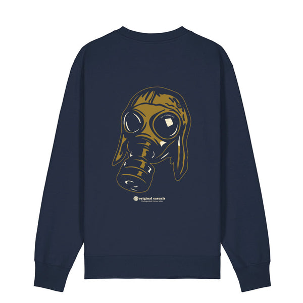 CP Gas Mask - Navy Sweatshirt