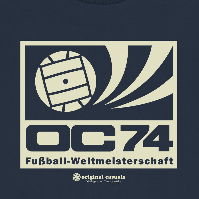 Germany 74 Poster - Navy T-Shirt