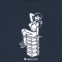 Terrace Pin Up - Navy T-Shirt