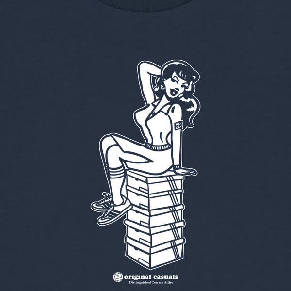 Terrace Pin Up - Navy T-Shirt
