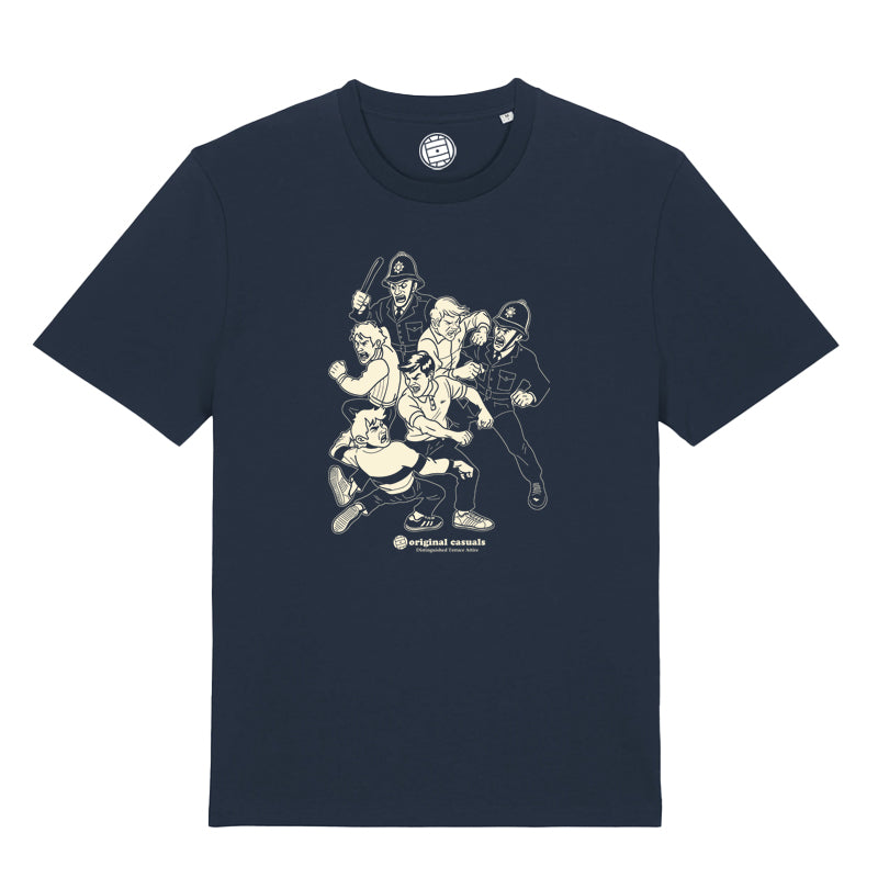 Terrace Brawl - Navy T-shirt
