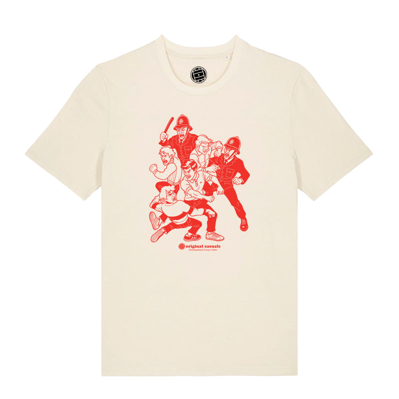 Terrace Brawl - Raw T-shirt