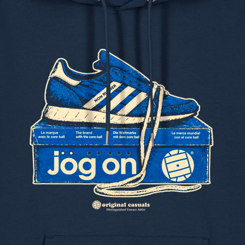 Jog On - Navy Hoodie