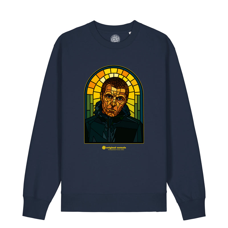 Stained Liam  - Navy Sweatshirt