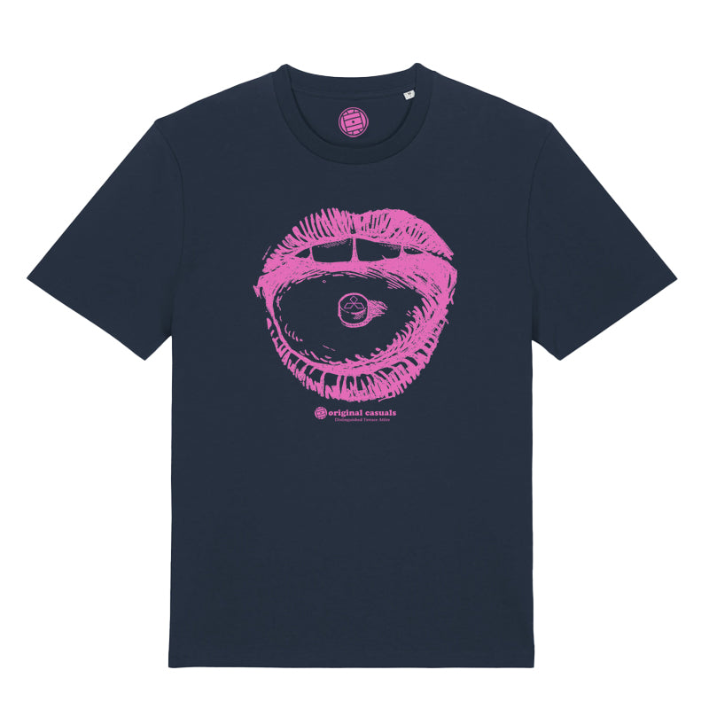 Ecstacy Kiss - Navy T-Shirt