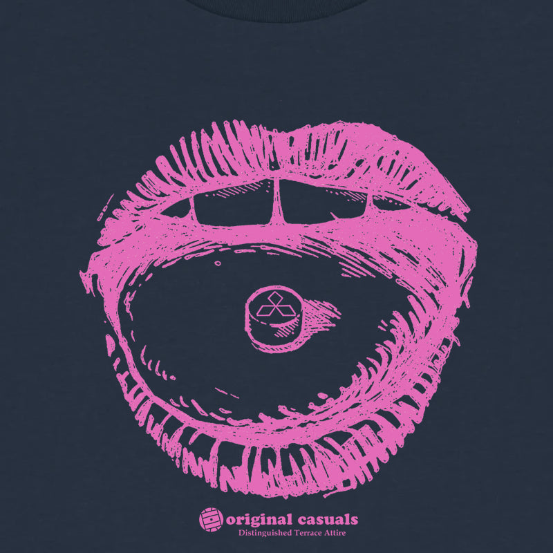 Ecstacy Kiss - Navy T-Shirt