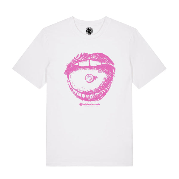 Ecstacy Kiss - White T-Shirt