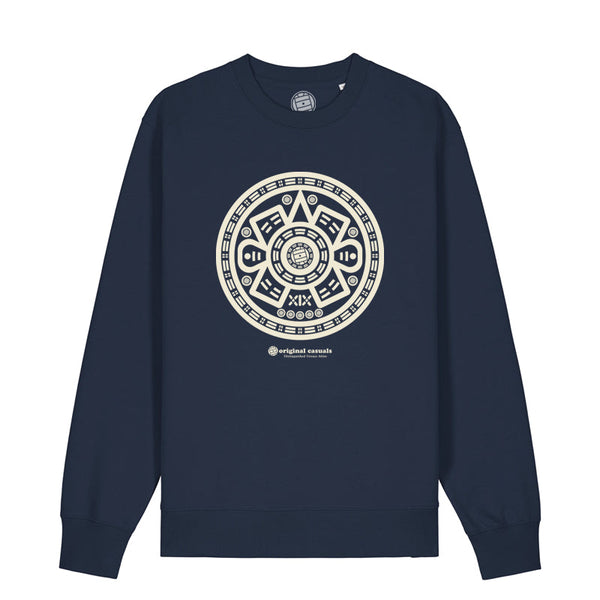 Aztec Pattern - Navy Sweatshirt