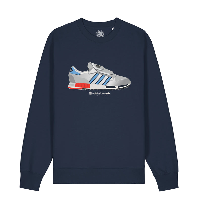 Micro Geometric - Navy Sweatshirt