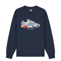 Micro Geometric - Navy Sweatshirt