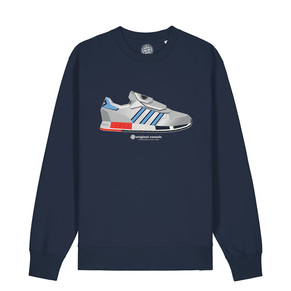 Micro Geometric - Navy Sweatshirt