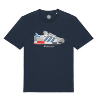 Micro Geometric - Navy T-shirt