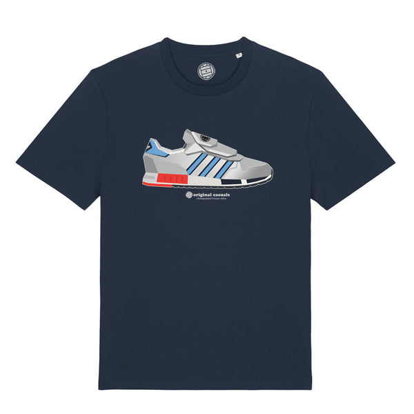 Micro Geometric - Navy T-shirt