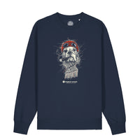 Bulldog Scribble - Navy Sweatshirt