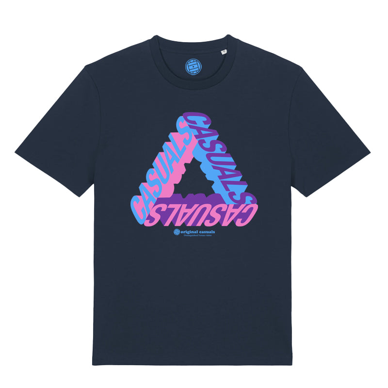 Casuals Triangle - Navy T-Shirt