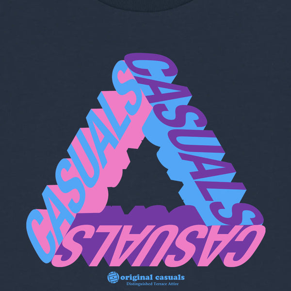 Casuals Triangle - Navy T-Shirt