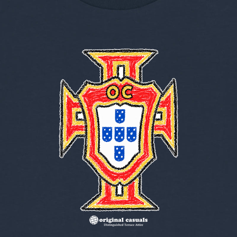 Portugal Crayon - Navy T-Shirt