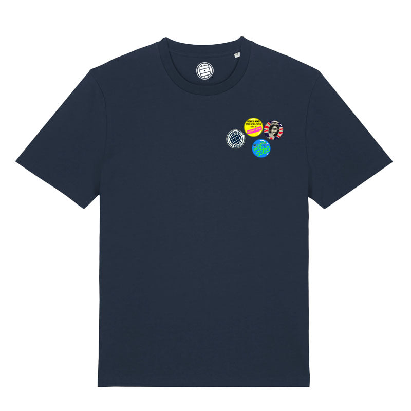 Never Mind The - Navy T-shirt