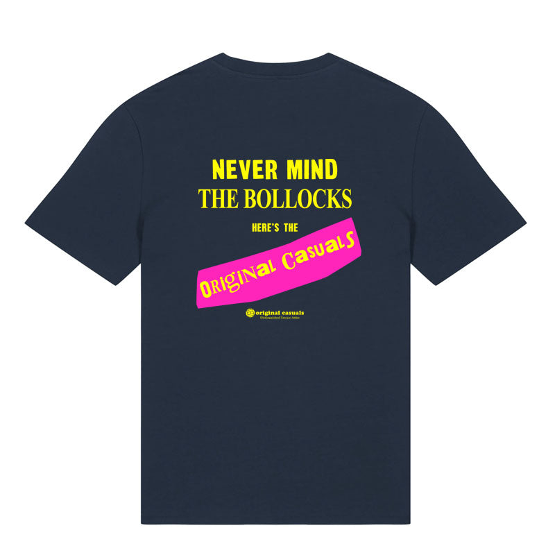 Never Mind The - Navy T-shirt