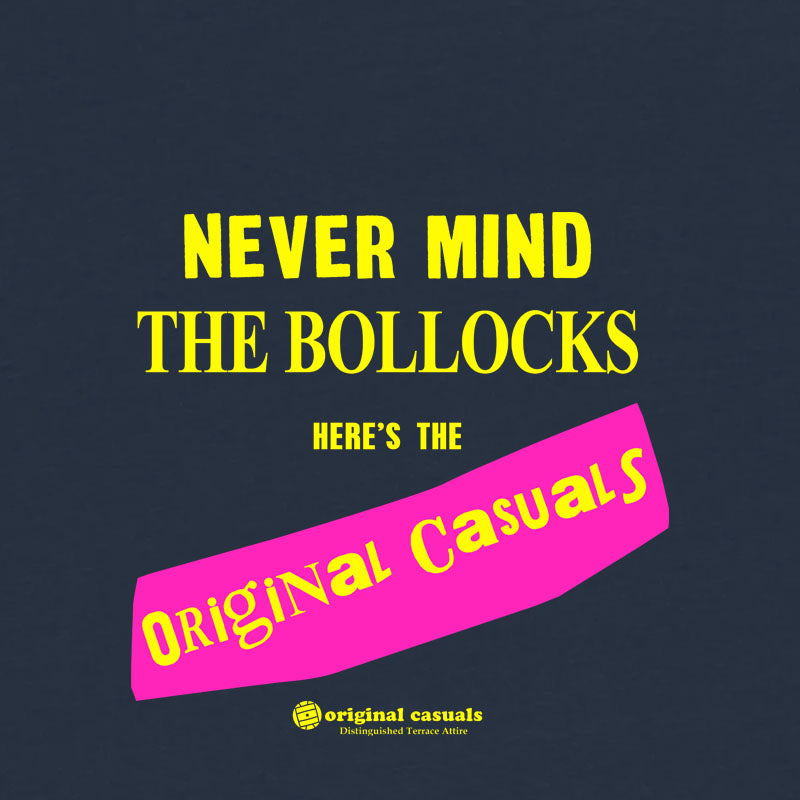 Never Mind The - Navy T-shirt