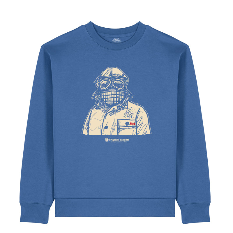 Matchday Scribble - Mid-Blue Sweatshirt