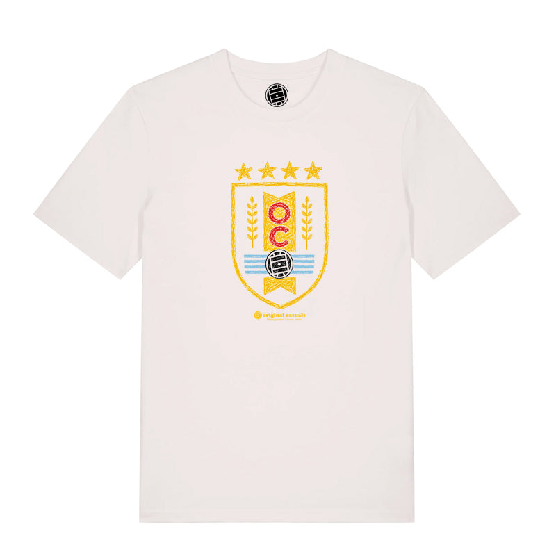 Uruguay Stars - Vintage White T-Shirt