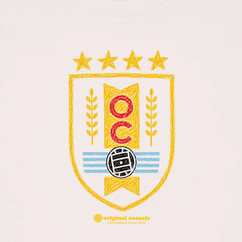 Uruguay Stars - Vintage White T-Shirt