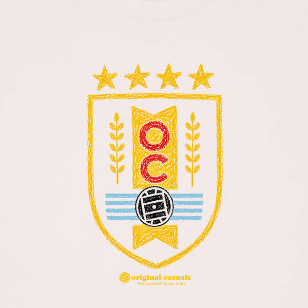 Uruguay Stars - Vintage White T-Shirt