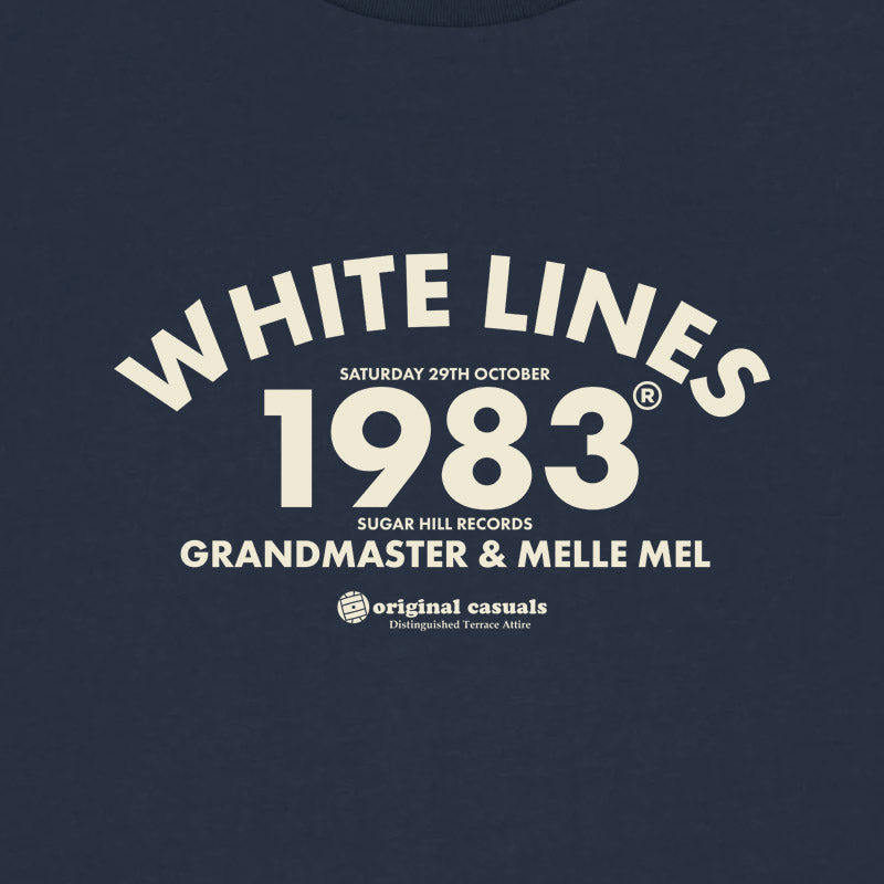 White Lines - Navy Sweatshirt