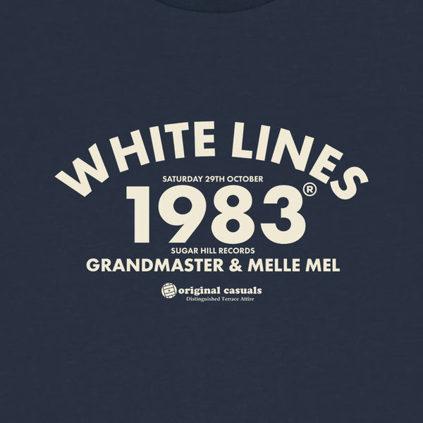 White Lines - Navy Sweatshirt