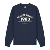 White Lines - Navy Sweatshirt